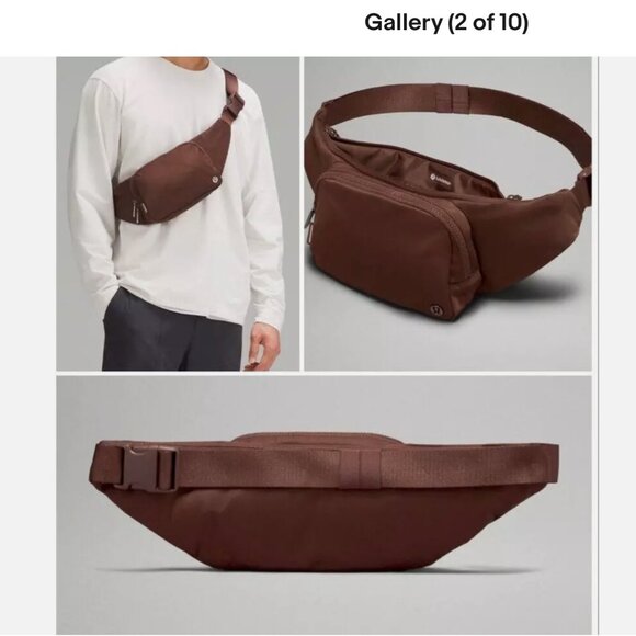 NWT LULULEMON Everywhere Sling Bag UNISEX Brown Earth  SOLD OUT RARE AUTHENTIC - Picture 7 of 7